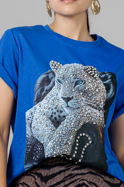PLAYERA LEOPARDO GLAM