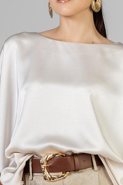 BLUSA SATINADA