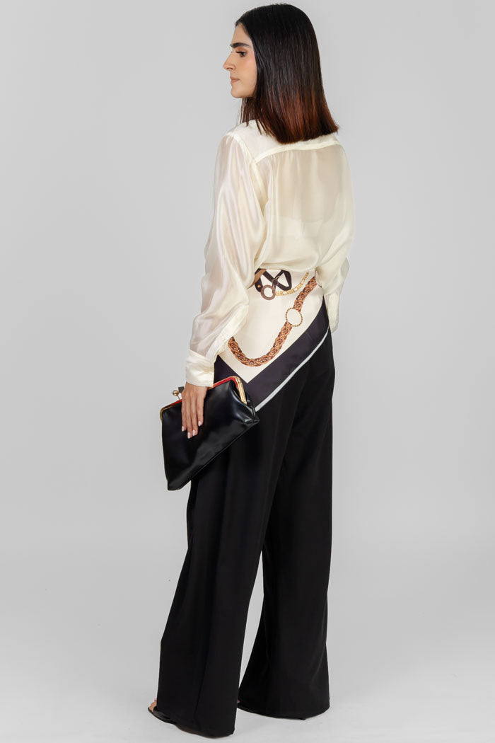 PANTALON WIDE LEG PAÑOLETA