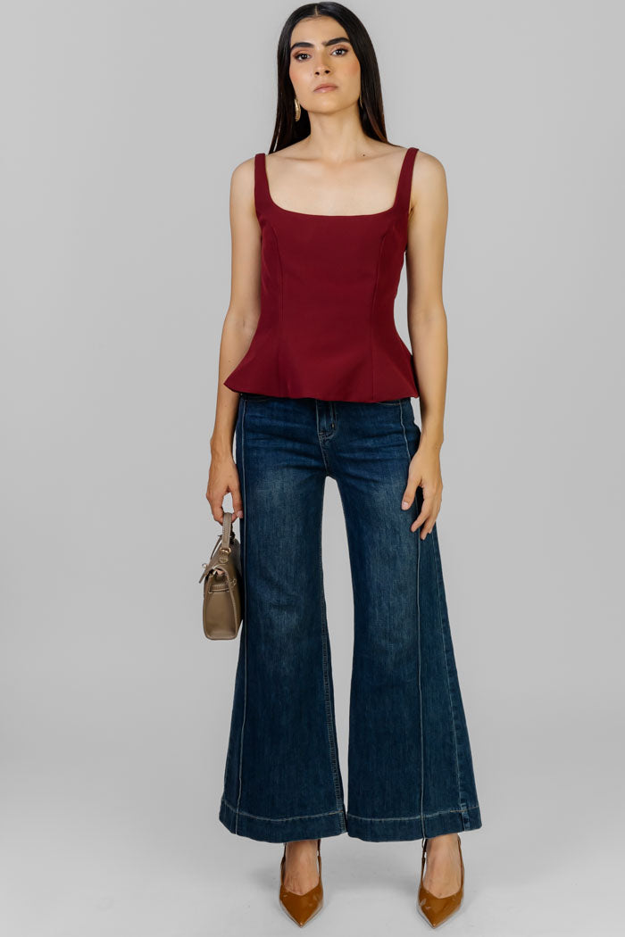 PANTALON RECTO AZUL
