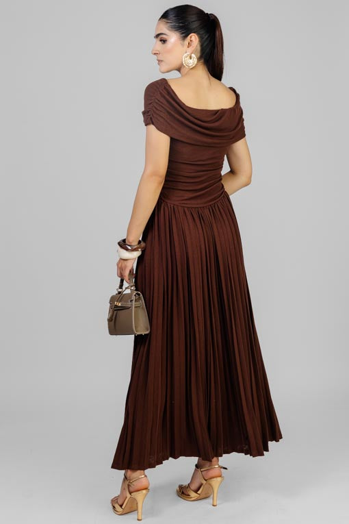 VESTIDO FALDA PLISADA