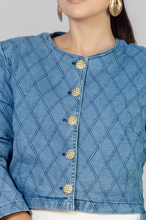 CHAQUETA DENIM ROMBOS