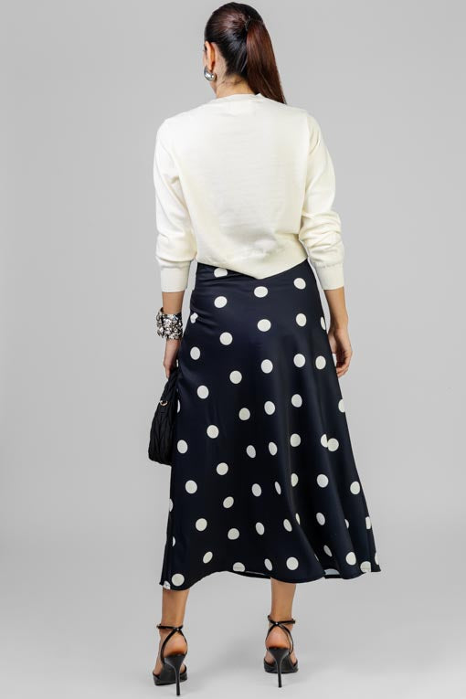 FALDA SATIN POLKA
