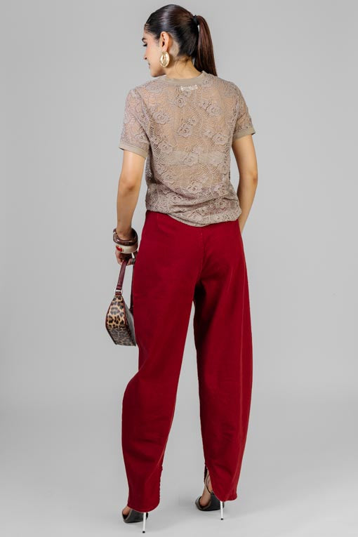 PANTALON BURGUNDY
