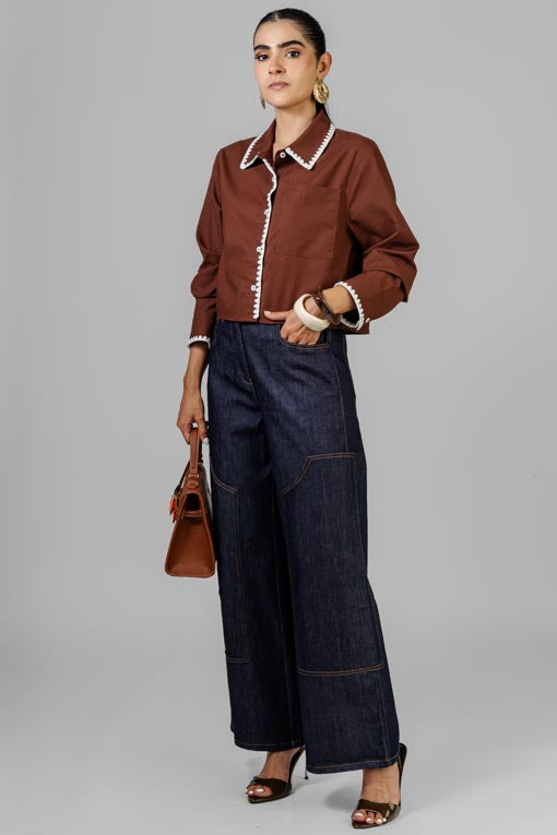 BLUSA RIBETE BORDADO