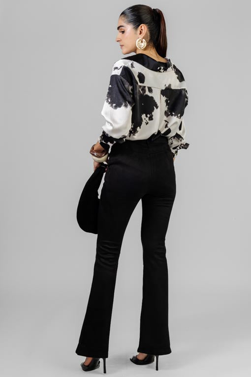 CAMISA COW SATIN