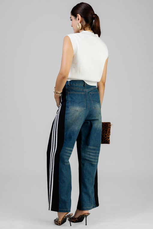 PANTALON NEGRO Y MEZCLILLA