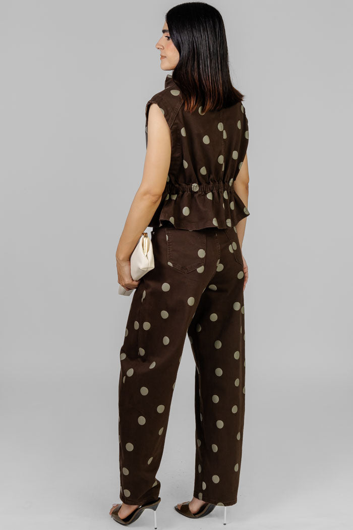 CONJUNTO PEPLUM DOTS