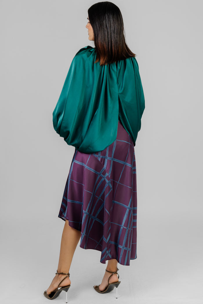 FALDA ASIMÉTRICA PLAID