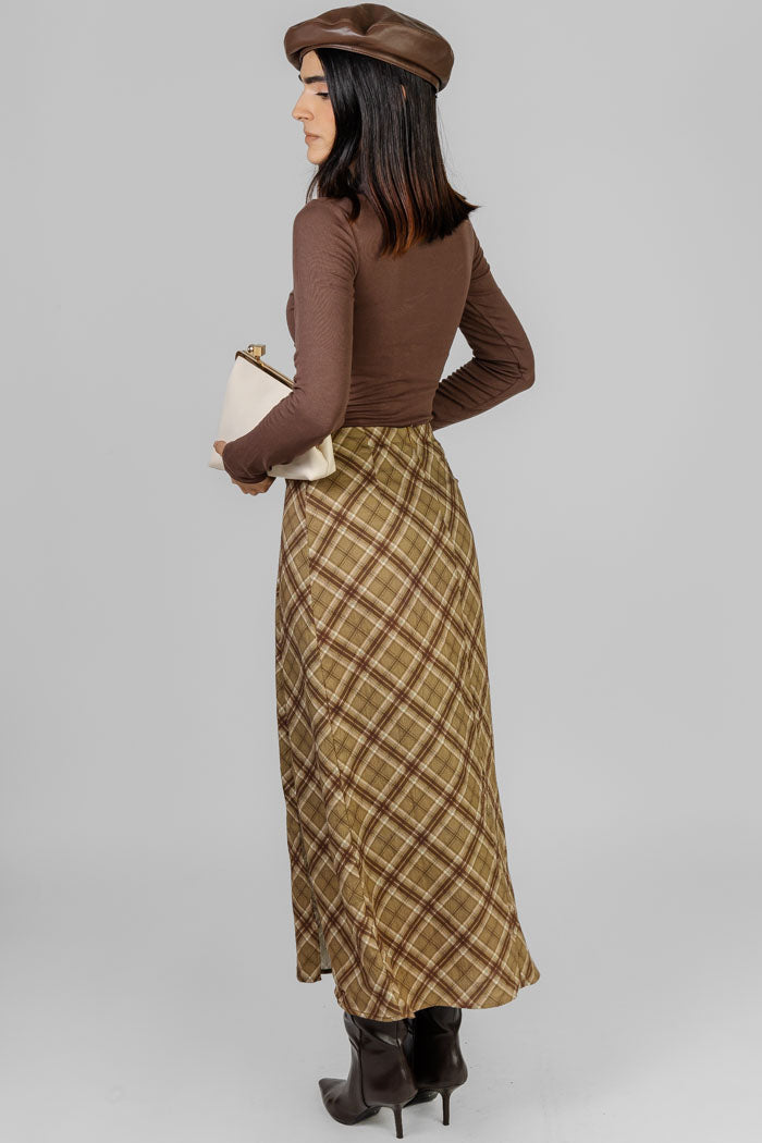 FALDA MIDI PLAID