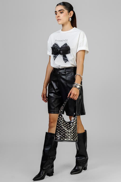PLAYERA MOÑOS NEGRO