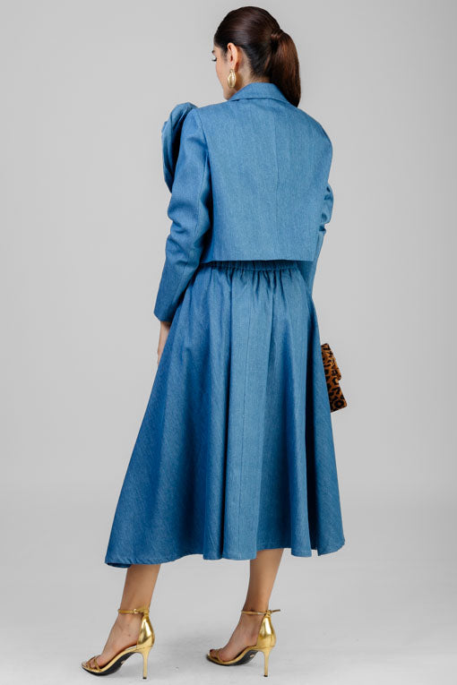 CONJUNTO MEZCLILLA SACO