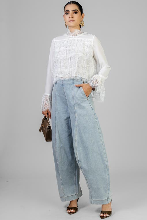 PANTALON DENIM GLOBO