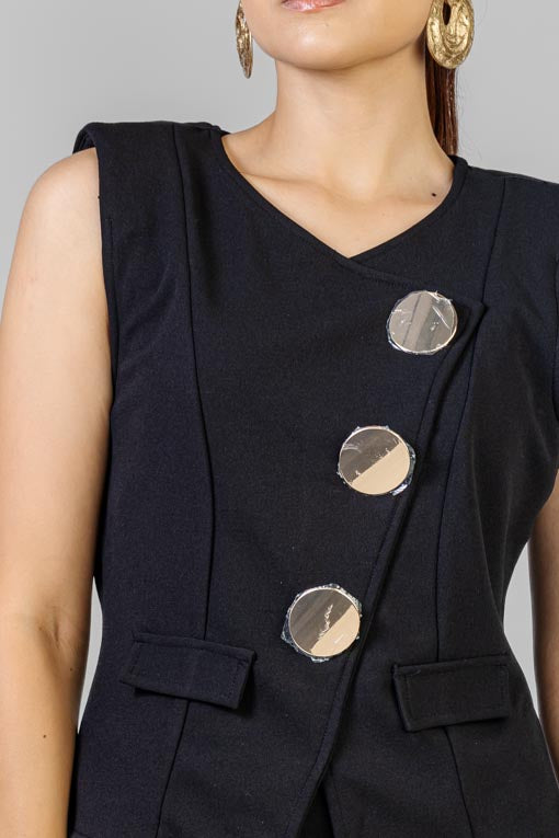 CONJUNTO CHALECO BOTONES