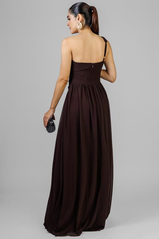 VESTIDO ASIMETRICO HEBILLA