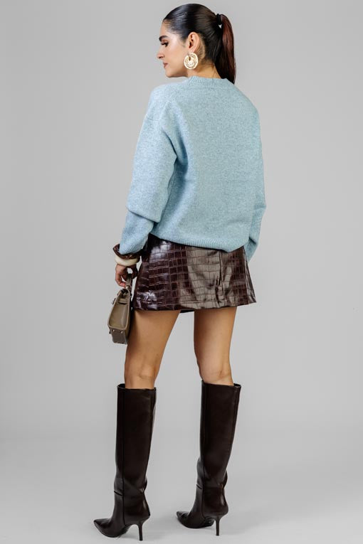 FALDA VINIPIEL PASTELON