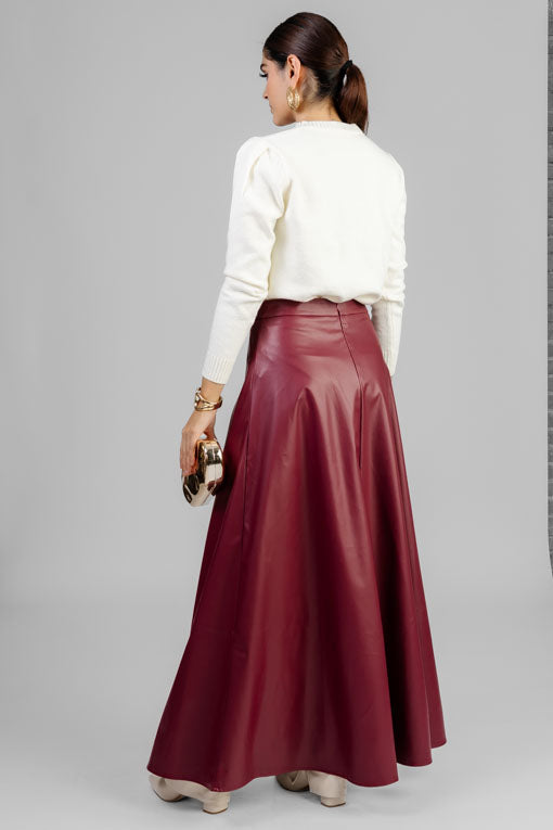 FALDA LARGA VINIPIEL