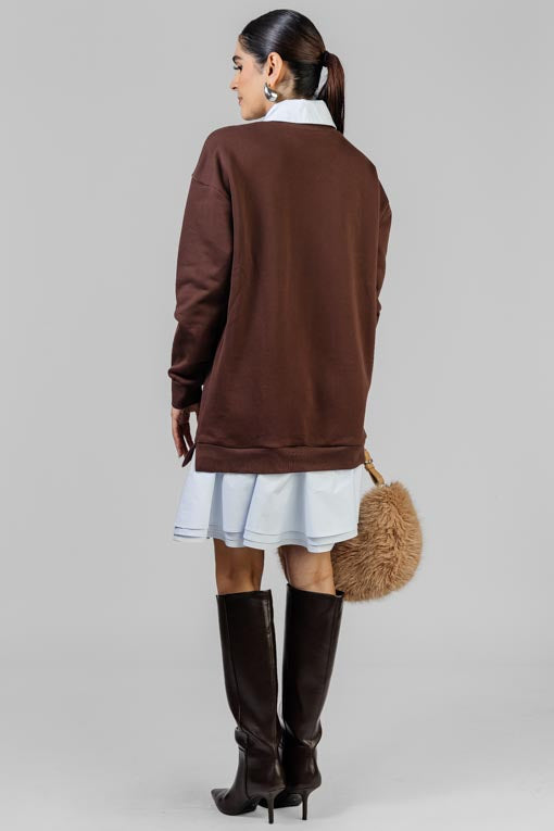 VESTIDO SUDADERA MOKA