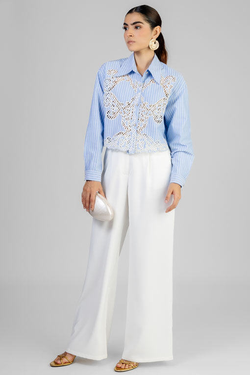 CAMISA RAYA BORDADA