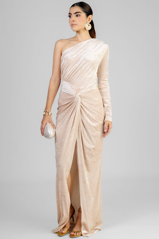 VESTIDO CHAMPAGNE