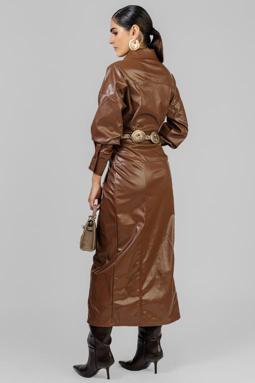 VESTIDO CAMISERO VINIPIEL