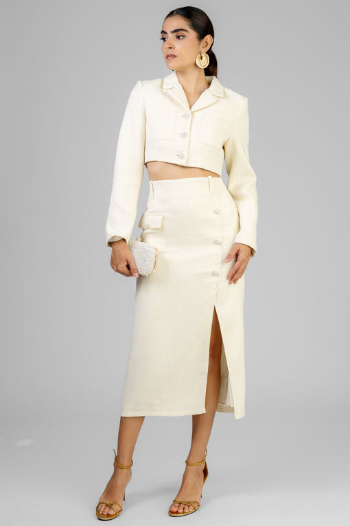 CONJUNTO CHAQUETA BEIGE
