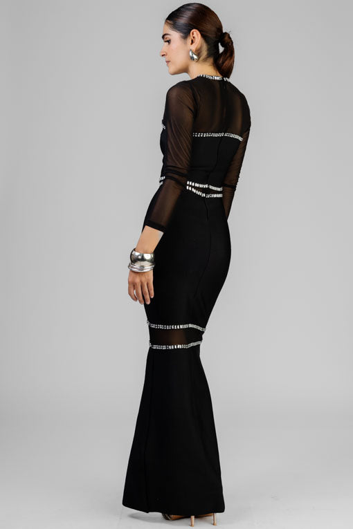 VESTIDO BANDAGE CON GEMAS