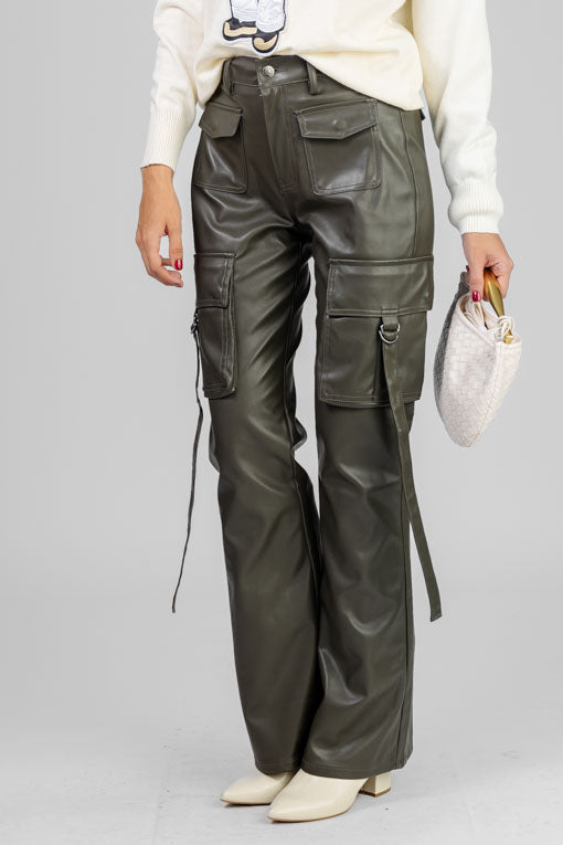 PANTALON VINIPIEL VERDE
