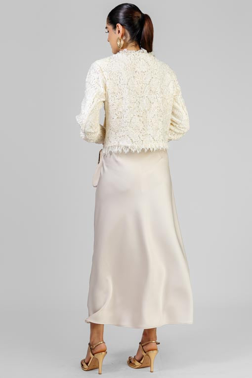 FALDA PERLA SATINADA