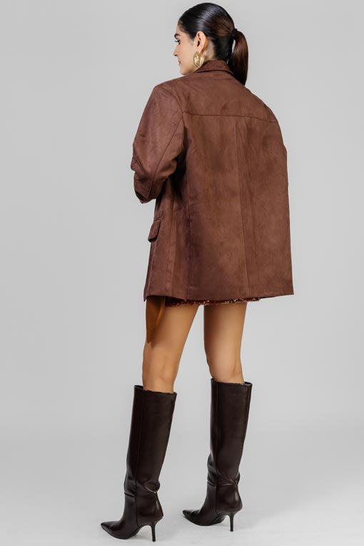 CHAQUETA CHOCO SUEDE