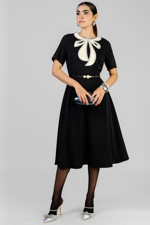 VESTIDO MOÑO CRISTAL