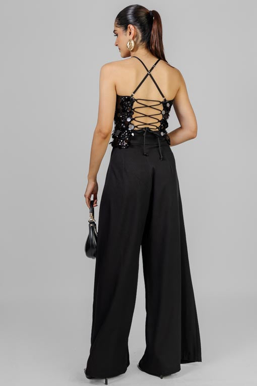 TOP LENTEJUELA NEGRO