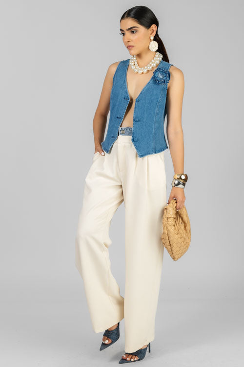PANTALON CINTURILLA DENIM