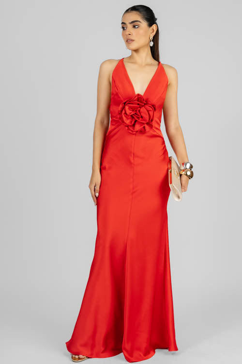VESTIDO SATIN SESGO