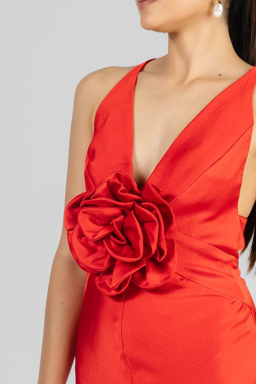 VESTIDO SATIN SESGO