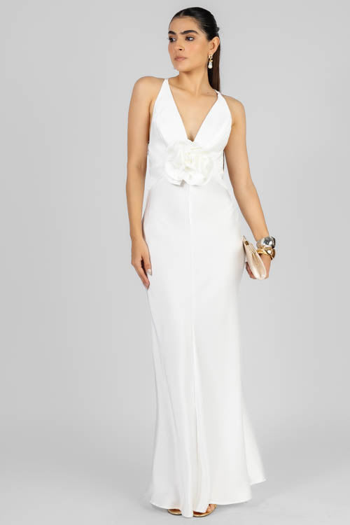 VESTIDO SATIN SESGO