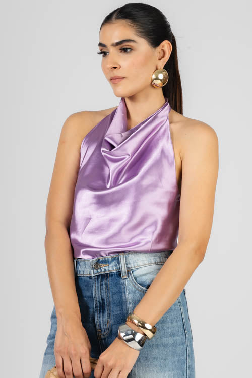 BLUSA SATIN HALTER
