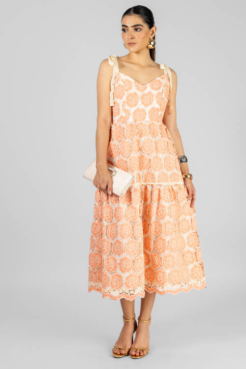 VESTIDO FLORES ENCAJE