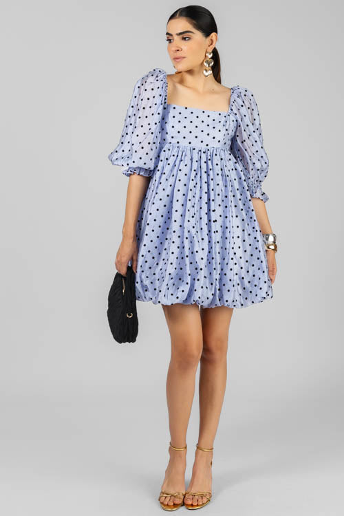 VESTIDO GLOBO LUNARES