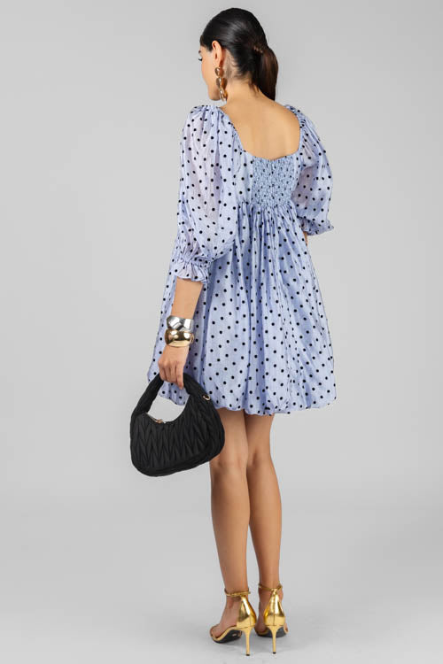 VESTIDO GLOBO LUNARES