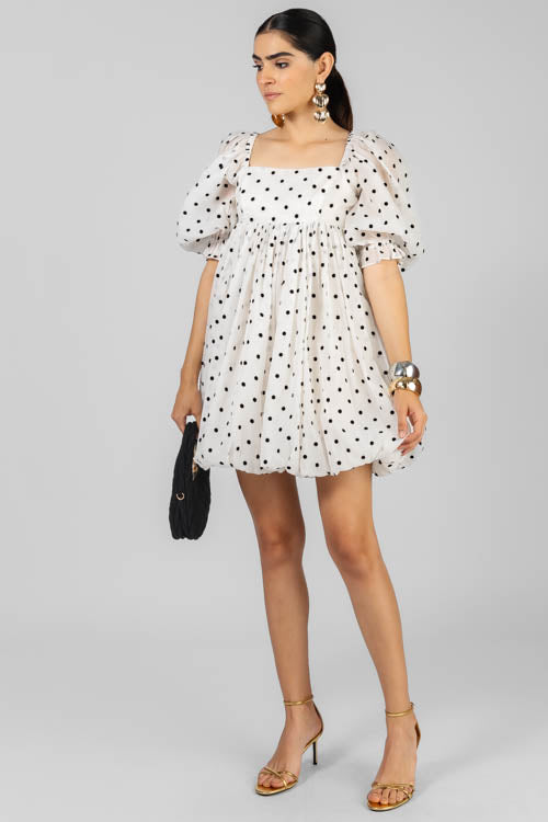VESTIDO GLOBO LUNARES