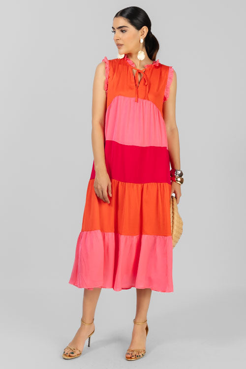 VESTIDO SATINADO COLORES