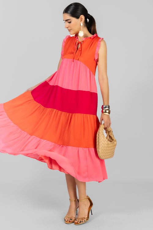 VESTIDO SATINADO COLORES