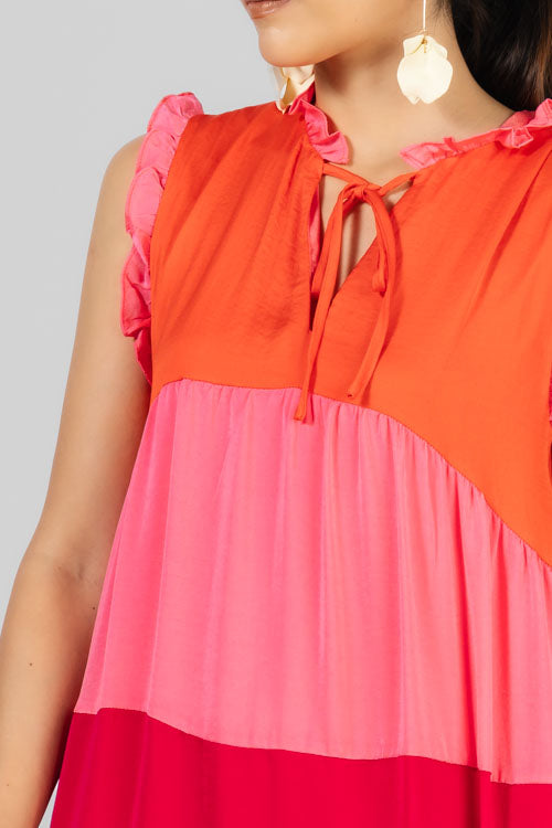VESTIDO SATINADO COLORES