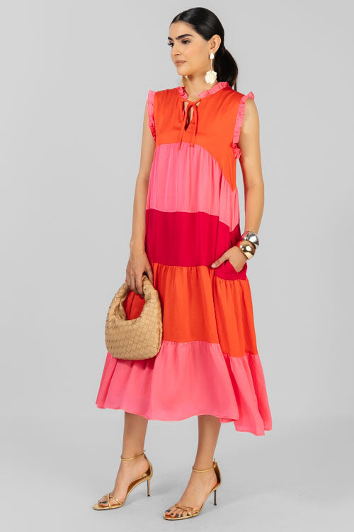 VESTIDO SATINADO COLORES