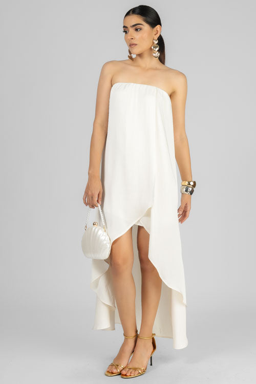VESTIDO STRAPLESS ENVOLVENTE