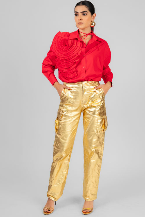 PANTALON CARGO METALICO