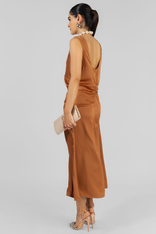 VESTIDO ESCOTE COLUMPIO