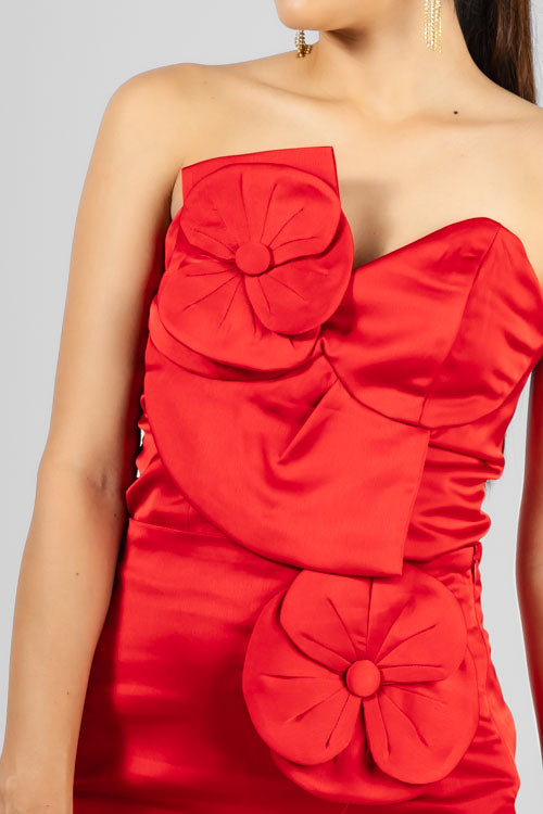 CONJUNTO STRAPLES FLOR