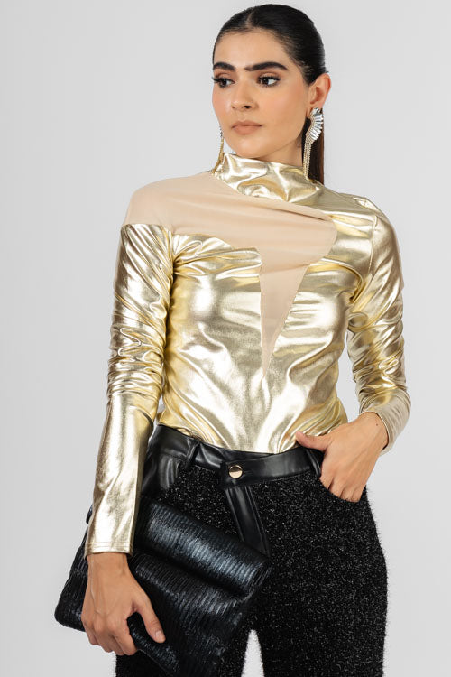 PANTIBLUSA ASIMETRICA MESH